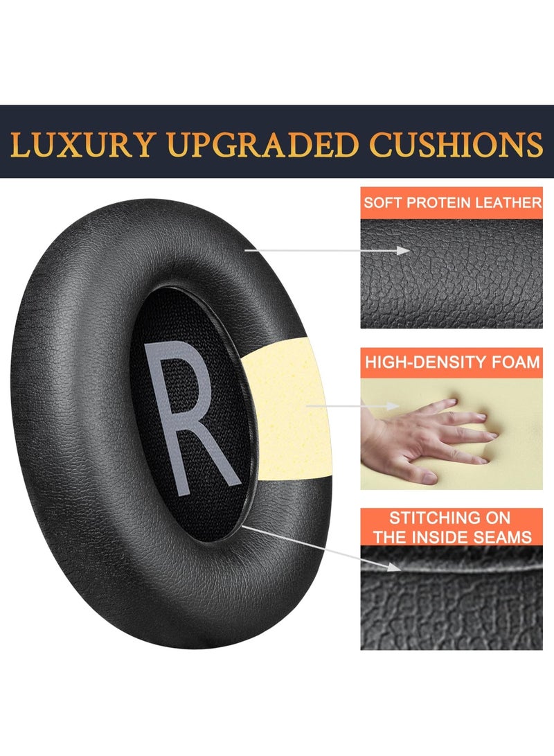 QIRG Replacement Earpads for Bose 700 (NC700) Wireless Headphones, Ear Pads Cushions with Softer Protein Leather, High-Density Noise Cancelling Foam - Image 3