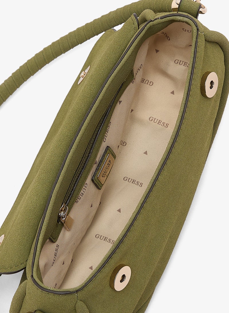 GUESS Danya Flap Over Shoulder Bag - Image 4