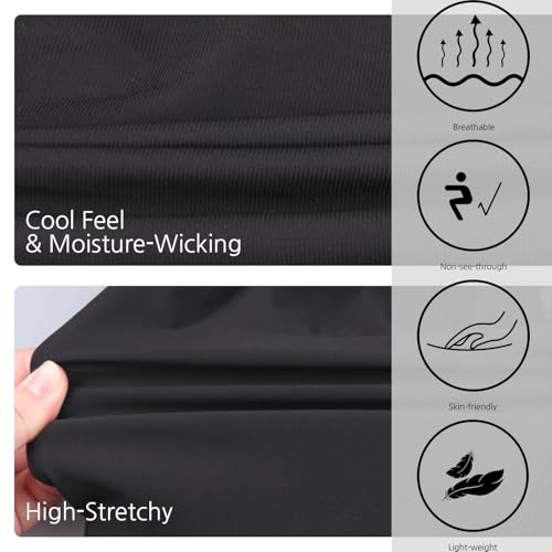 Baleaf بنطلونات جري للنساء من باليف خفيفة الوزن سريعة الجفاف مع جيوب بسحاب وحبل للتعديل للتنزه والسفر والصالة الرياضية باللون الأسود XS - Image 5