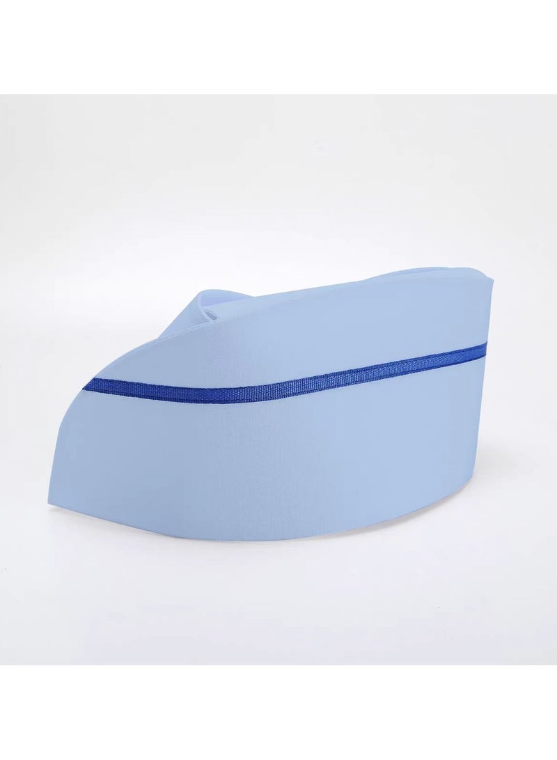 KUYING Thickened Nurse's Tailcoat Hat With Three Buckles And Adjustable Medical Work Cap