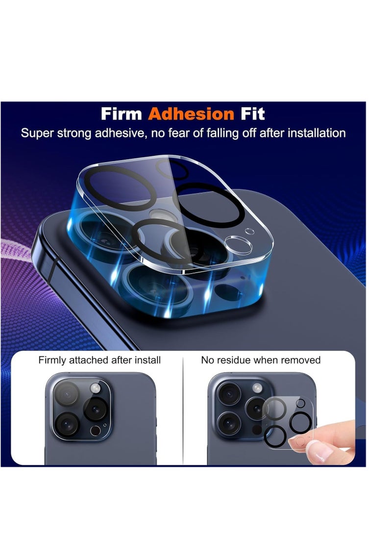 Transparent 9H Glass Camera Lens Protector Compatible for Apple iPhone (14 Pro / 14 Pro Max)  - Image 2