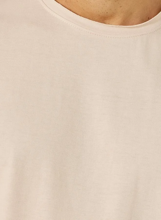 Styli Solid Round Neck Oversized T-Shirt