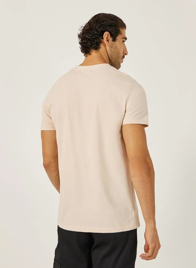 Styli Solid Round Neck Oversized T-Shirt