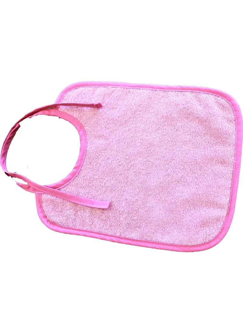 اندر هوم 100% Cotton, 24X30 Cm, Pink Color, Curly Baby Food Bib