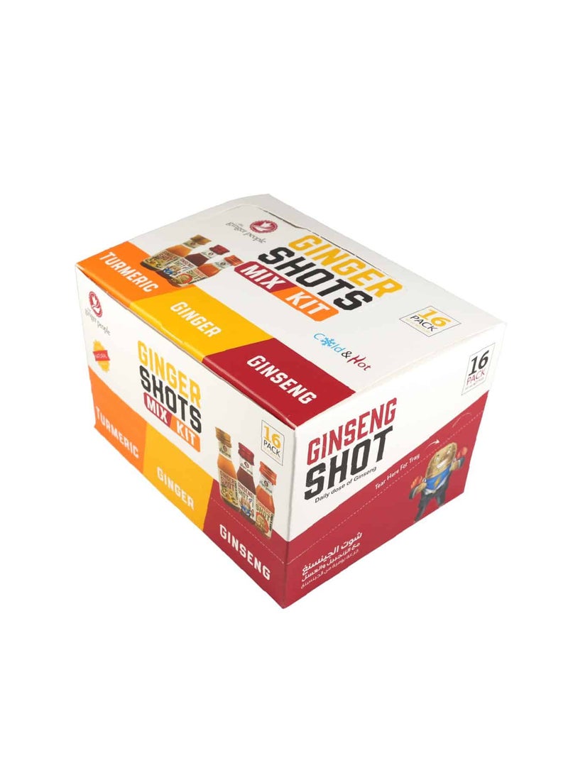 The Ginger People Fresh Mix Shot (Ginger, Ginseng & Turmeric Shot) Pack 16 x 30ml - Image 3