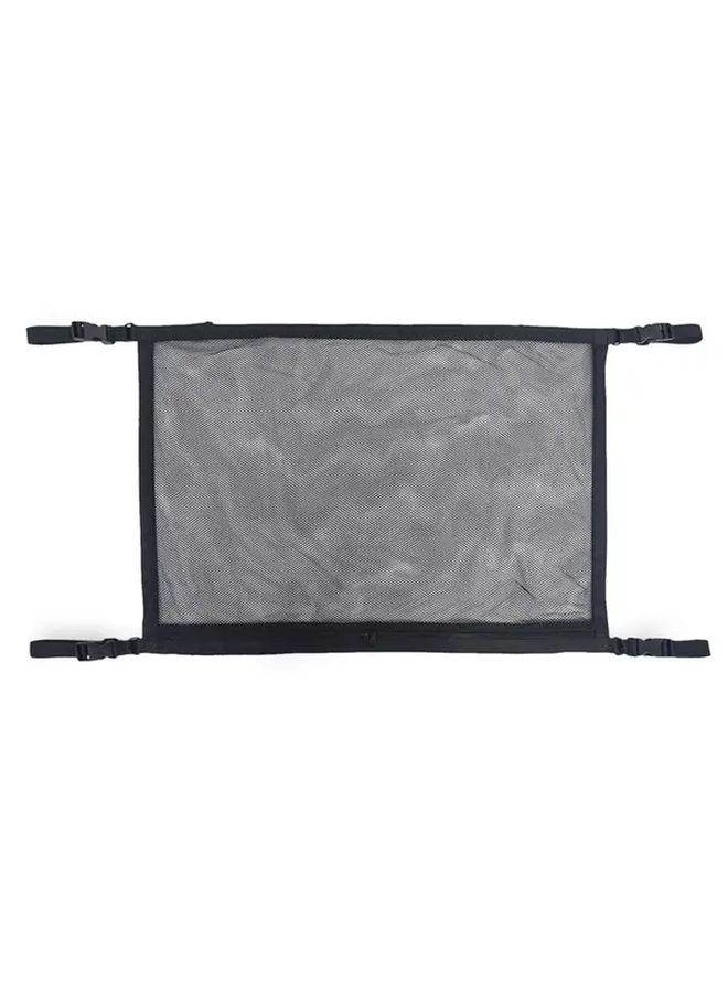 Black Adjustable Universal Car Roof Storage Net with Cargo Zipper Organizer for SUV Truck - Image 4