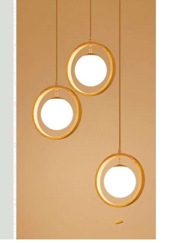 Modern Wooden Ceiling Chandelier Hanging Lamp for Bedroom Living Room Dining Room Creative Exclusive Design - Image 3