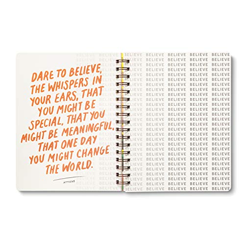 Compendium Spiral Notebook - There is a voice that doesn't use words. Listen. — A Designer Spiral Notebook with 192 Lined Pages, College Ruled, 7.0”W x 9.25”H - Image 5