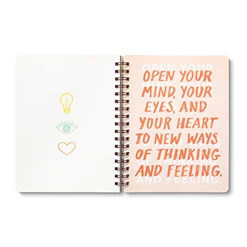 Compendium Spiral Notebook - There is a voice that doesn't use words. Listen. — A Designer Spiral Notebook with 192 Lined Pages, College Ruled, 7.0”W x 9.25”H - Image 2