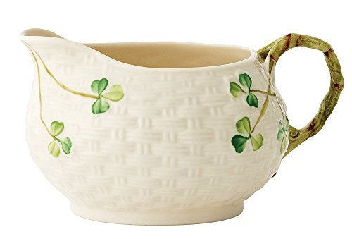 Belleek Group Shamrock Cream Jug, 5.25-Inch, White - Image 5