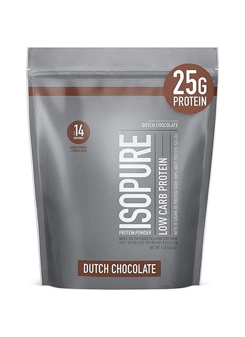 Whey Isolate Protein Powder with Vitamins and Minerals Dutch Chocolate 454g