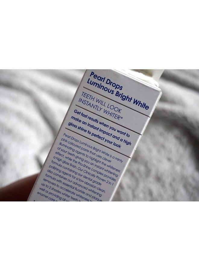 Pearl Drops Luminous Bright Professional Daily Toothpaste, 75ml - Image 3