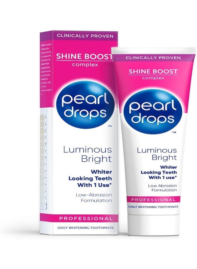 Pearl Drops Luminous Bright Professional Daily Toothpaste, 75ml - Image 1