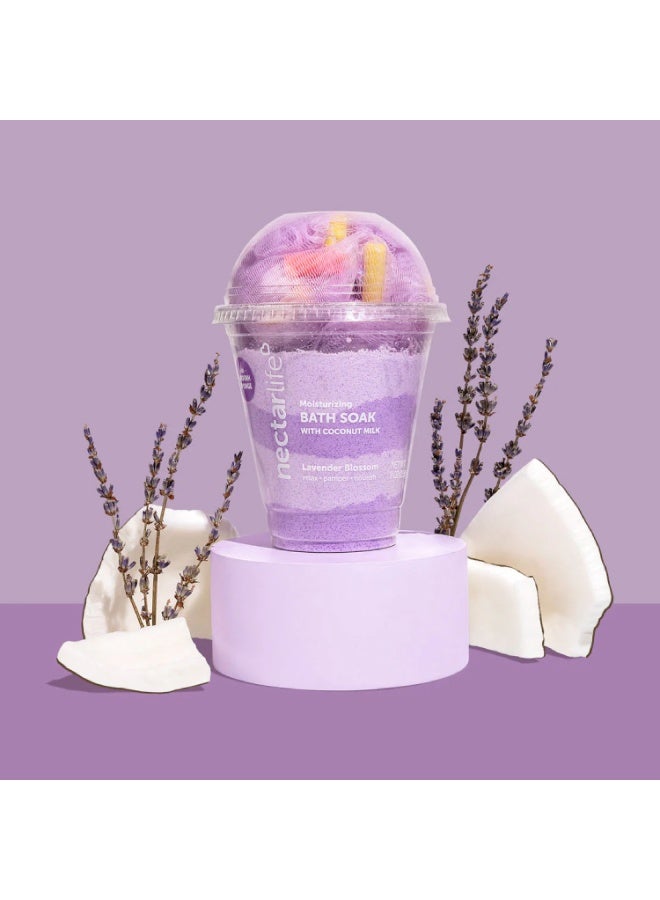 Nectar Life Bath Soak, Salt Bath, Bubble Bath, Natural Detox Foaming Body Soak, Foot Soak, Vegan Body Skin Care, 9 oz. (Lavender) - Image 2