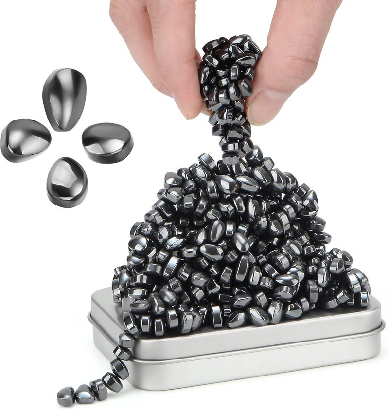 DYRDM 300+ Original Ferrite Putty Black, Sensory Stones Desk Toys, Fidget Toy Stress Relief for Office, Ferrite Stones Stocking Stuffers Fidget Gift for Adults & Teens 14+ - Image 1