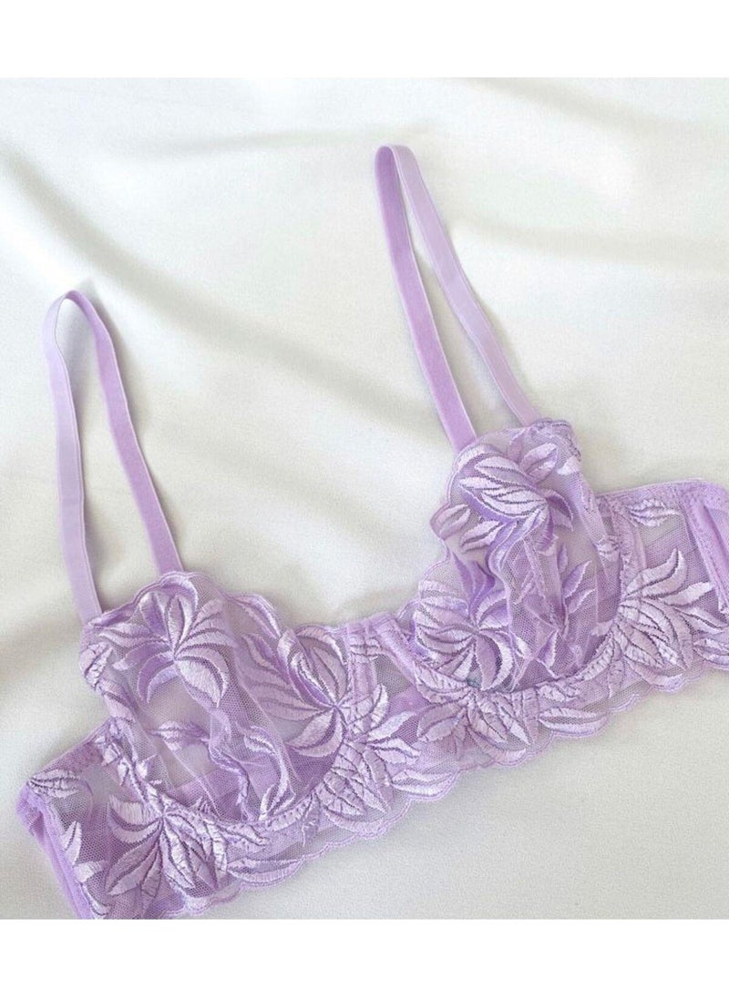 La Linaa Mona Lila Women's Bralette Set  - Image 4