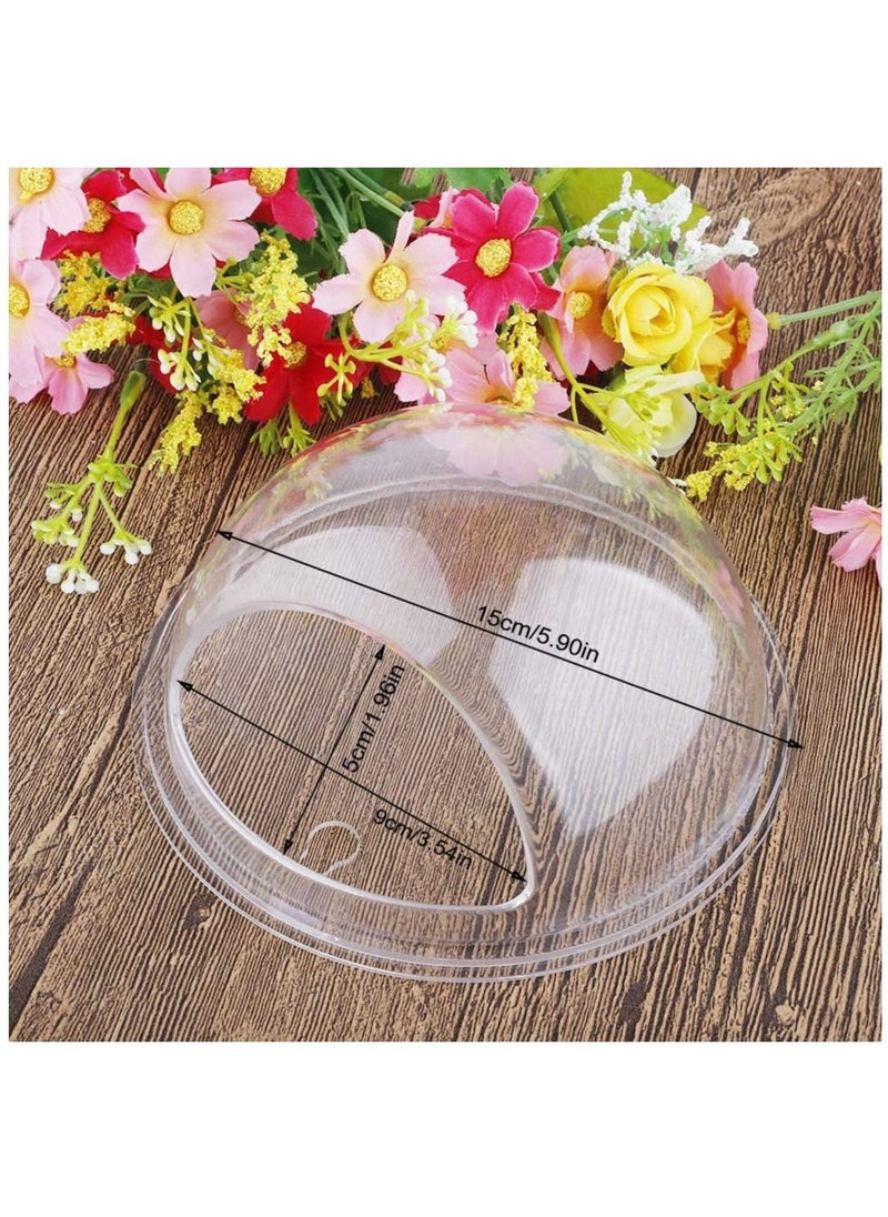 AS SEEN ON TV Fish Tank Acrylic Hanging Wall Mounted Hanging Fish Bowl for Aquarium Plant Fishes Clear 2Pc  - Image 5