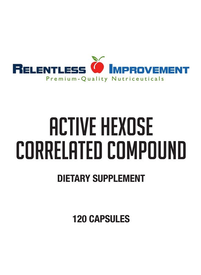 Relentless Improvement Active Hexose Correlated Compound Natural Immune Support Mushroom Extract 120 Count - Image 3