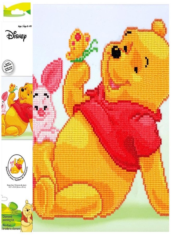DIAMOND DOTZ Disney Winnie The Pooh with Piglet Diamond Painting Kits for Adults - Diamond Art Kits a Relaxing Creative Craft Kit with Dotz Gems 14x10 - Image 1