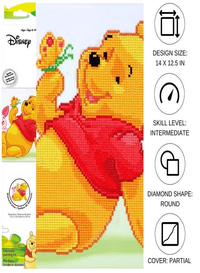 DIAMOND DOTZ Disney Winnie The Pooh with Piglet Diamond Painting Kits for Adults - Diamond Art Kits a Relaxing Creative Craft Kit with Dotz Gems 14x10 - Image 2