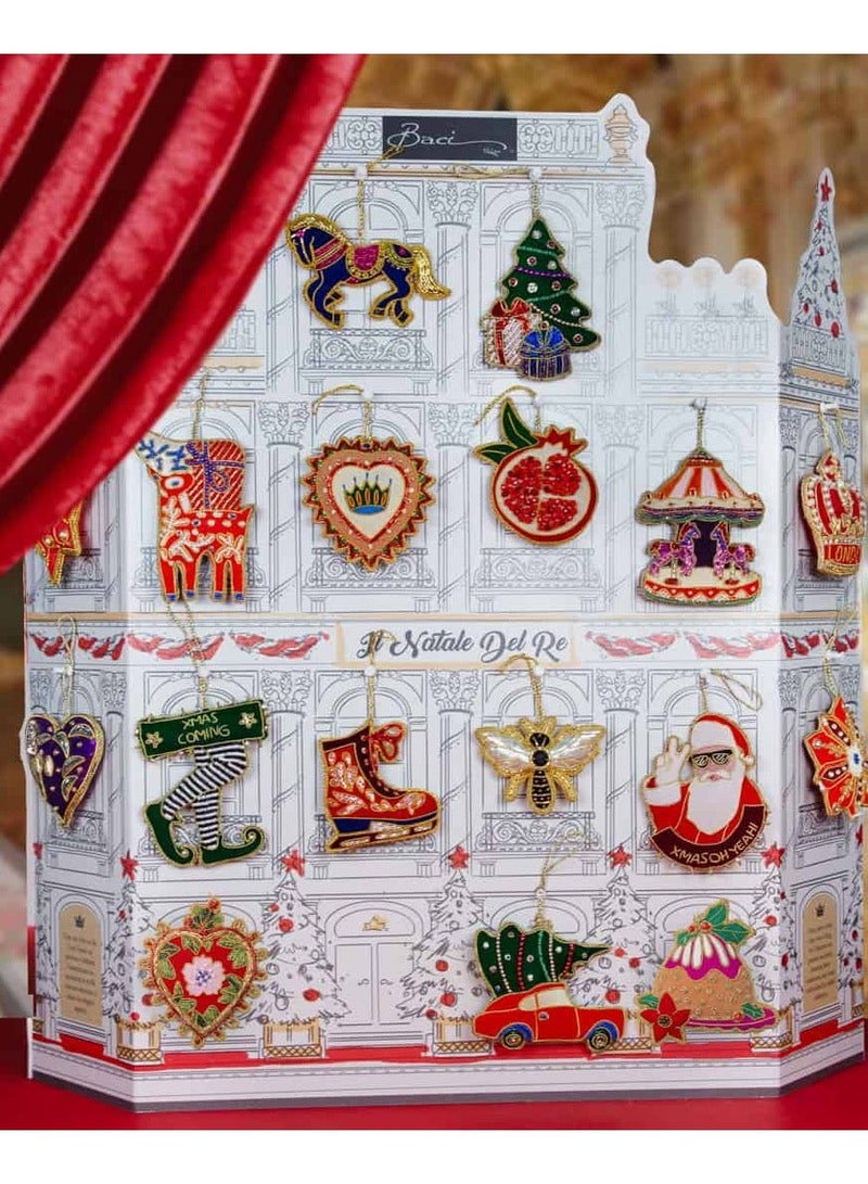 Baci milano Christmas Decoration FABRIC HANDMADE ORNAMENTS HEART - Image 5