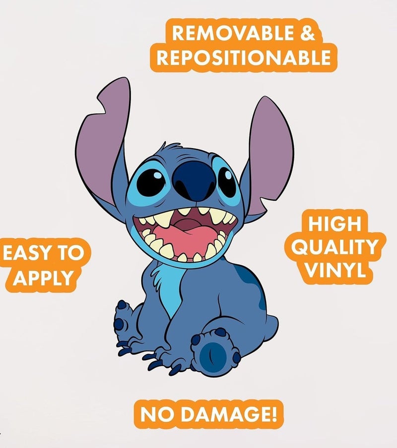 ARS Sticker of Lilo and Stitch Wall Decals- Stitch Wall Decals with 3D Augmented Reality Interaction, Lilo & Stitch Bedroom Decor, Wall Decals, 25x18 inch - Image 2