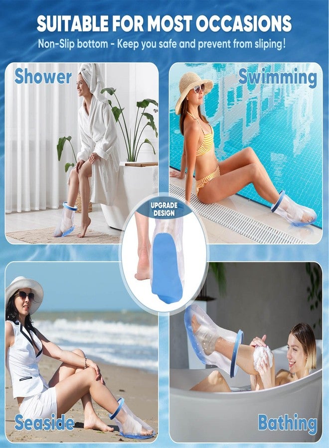Fxdunjr Waterproof Foot Cast Cover for Shower Adult Shower Boots for Foot after surgery with Non-Slip Bottom Cast Protector for Surgery Bandage Dressing Wound [2026 Reusable] - Image 4