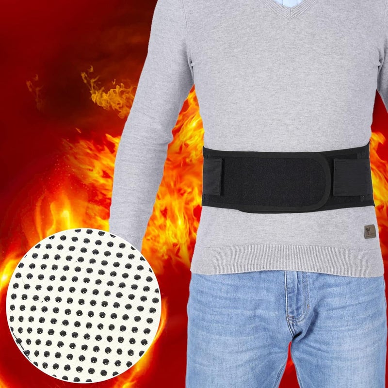 klarako Self-heating Pain Relief Thermal Magnetic Heat Waist Belt Lower Back Lumbar Support Warmer Pad - Image 3