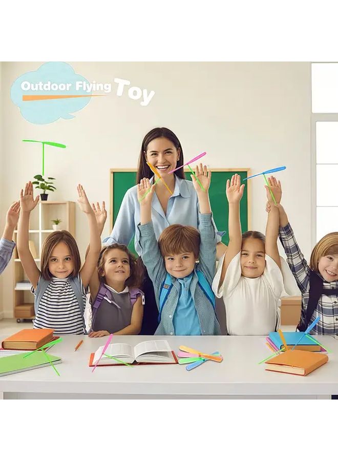 21 قطعة هليكوبتر بلاستيكية ملونة لعبة STEM سهلة التركيب هدية علمية تعليمية - Image 5