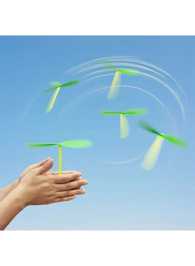 21 قطعة هليكوبتر بلاستيكية ملونة لعبة STEM سهلة التركيب هدية علمية تعليمية - Image 4