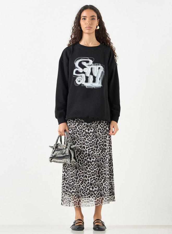 SP Characters SmileyWorld Print Sweatshirt with Long Sleeves - Image 2