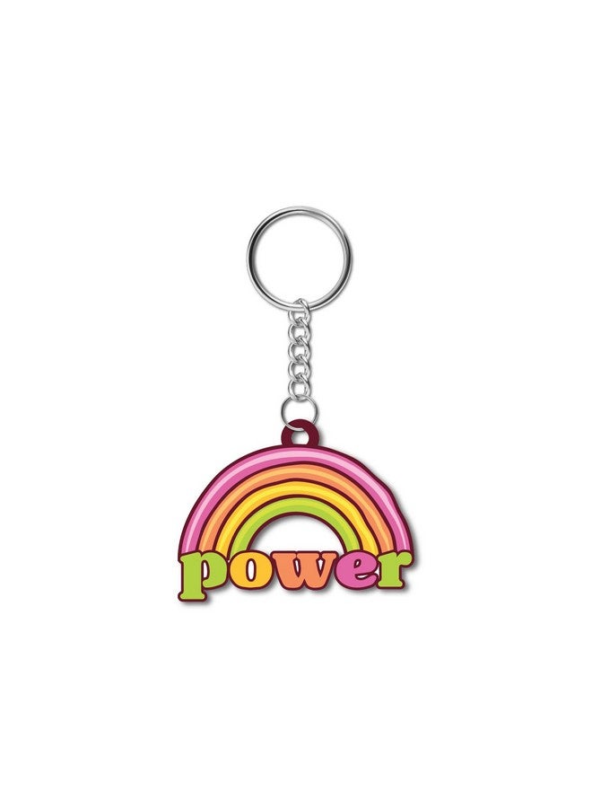 Bhai Please Power Wooden Keychain for Car, Bike, Office, Home (Pack of 1) Multicolour Key Chain with Ring | Gift for Men, Women, Girls, Boys, Him and Her - Image 1