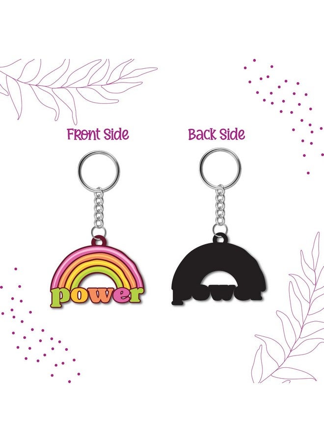 Bhai Please Power Wooden Keychain for Car, Bike, Office, Home (Pack of 1) Multicolour Key Chain with Ring | Gift for Men, Women, Girls, Boys, Him and Her - Image 4