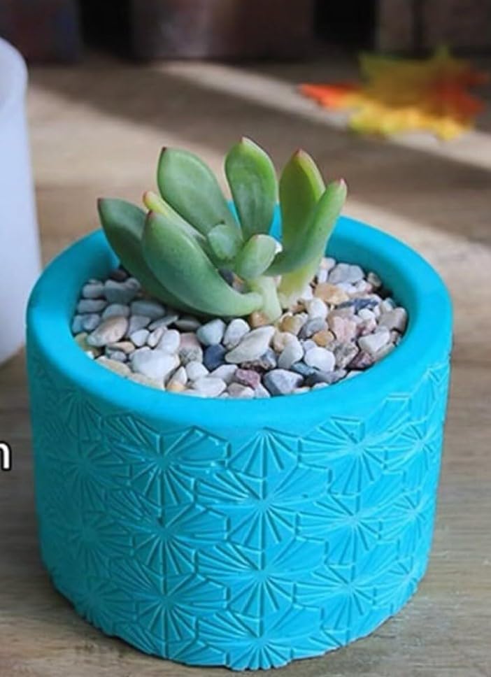 ARTOOL Resin Flower Pot Mold DIY Round Resin Casting Mold flowerepot Silicone Craft Mold for Flower Planter (D90) - Image 1