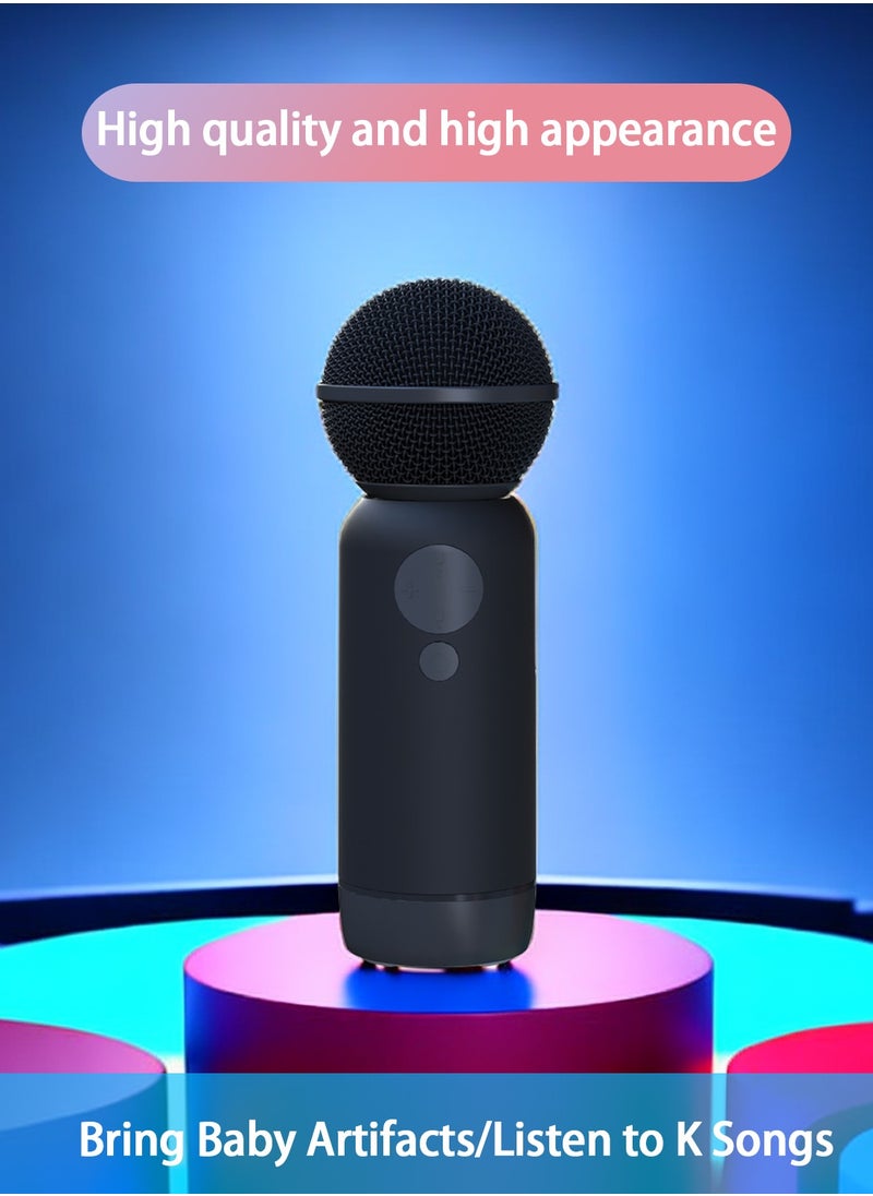 Viden - Wireless Karaoke Microphone Portable Bluetooth Microphone with Speaker Voice Changing Singing Family Party Children and Adults Singing Sound Card V8 - Image 1