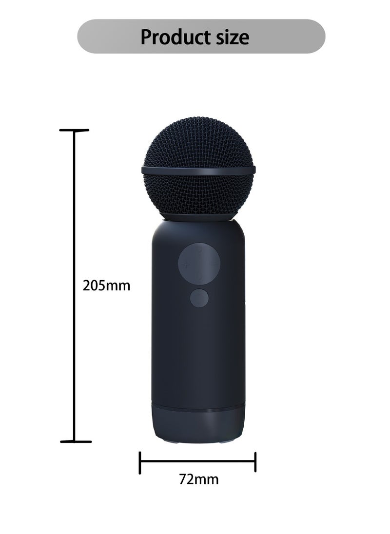 Viden - Wireless Karaoke Microphone Portable Bluetooth Microphone with Speaker Voice Changing Singing Family Party Children and Adults Singing Sound Card V8 - Image 1