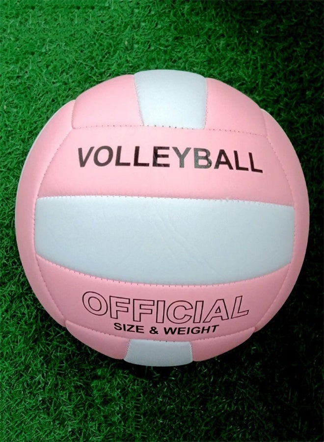 HOMESTAR Volleyball Official Size 5, PU Soft Indoor Outdoor Volleyball for Beach Play, Game, Gym, Pink - Image 5