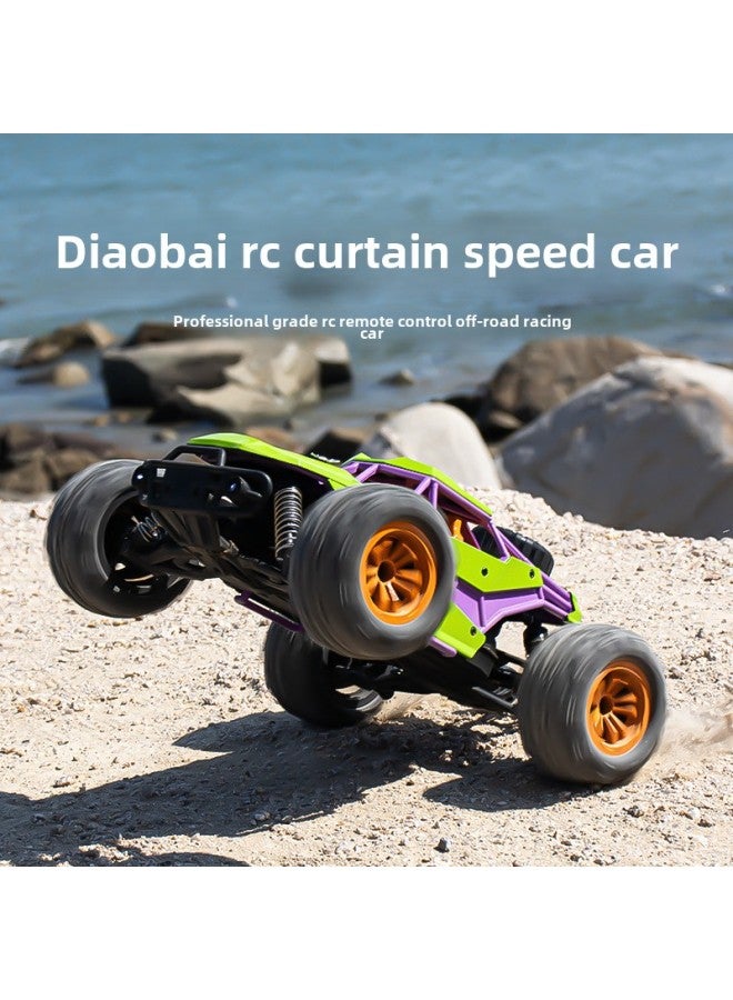 RC Remote Control Off-road Vehicle Toy Car Charging Electric Professional High-speed Four-wheel Drive Climbing Car Boy Children Racing Gift-Colour: Alloy Body 1:16 High Speed Rc Off-road Vehicle-70km-Proportion:1:16  - Image 2
