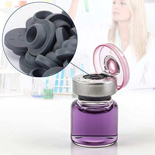 APUXON Vial Rubber Stopper 100pcs Butyl Rubber Stopper 20mm Medicine Packing Bottle Inner Stopper for Opening Glass Vial and Liquid Culture Jars - Image 3