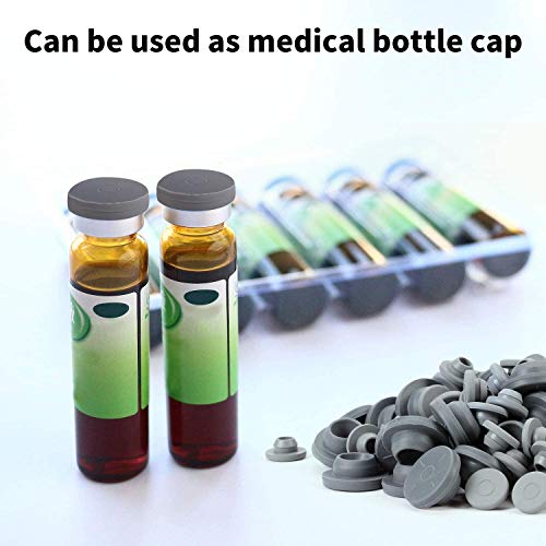 APUXON Vial Rubber Stopper 100pcs Butyl Rubber Stopper 20mm Medicine Packing Bottle Inner Stopper for Opening Glass Vial and Liquid Culture Jars - Image 5