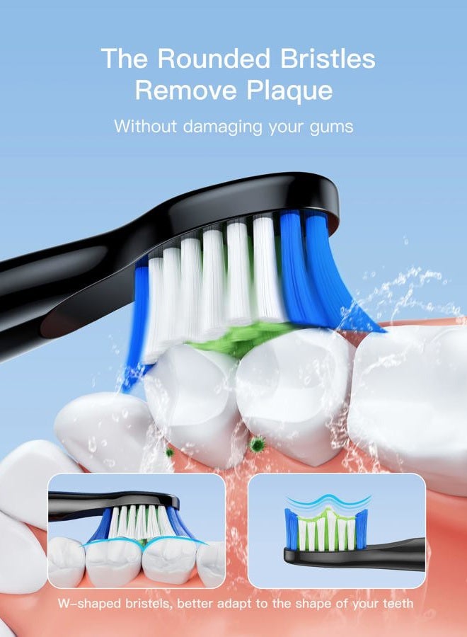 Bitvae D2 Electric Toothbrush Replacement Heads, Sonic Toothbrush Heads Refills, 4 Pack - Image 2