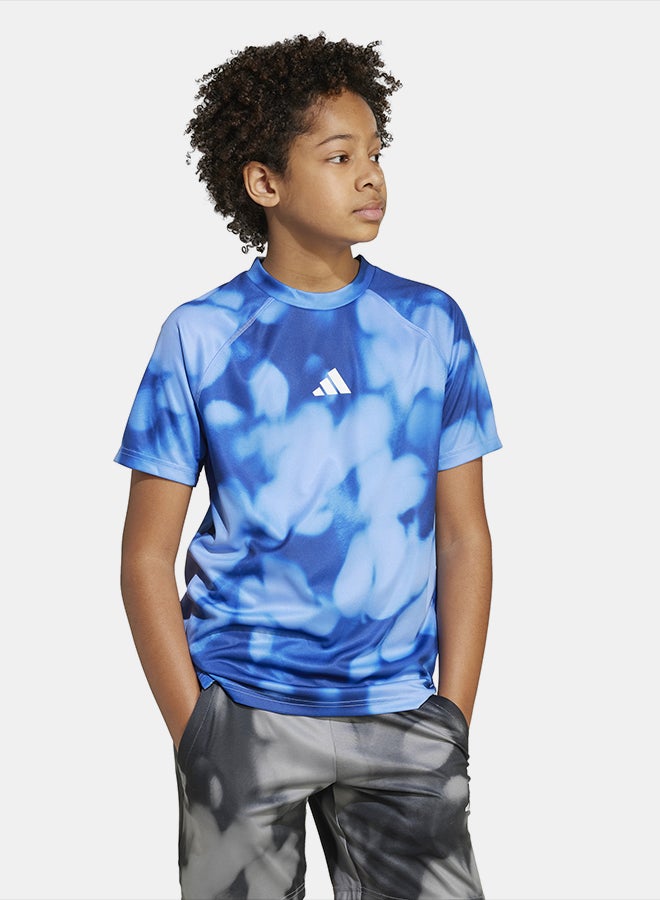 Adidas Training T-Shirt With Allover Graphic - Image 2