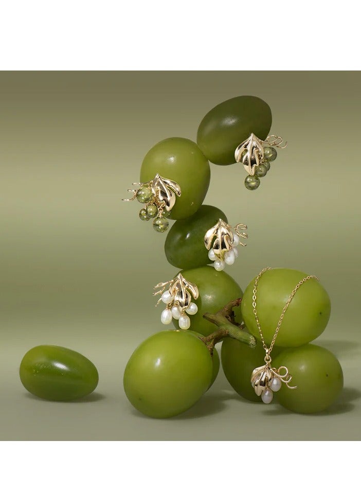 هيفانج أقراط العنب - أخضر زيتوني - Image 4