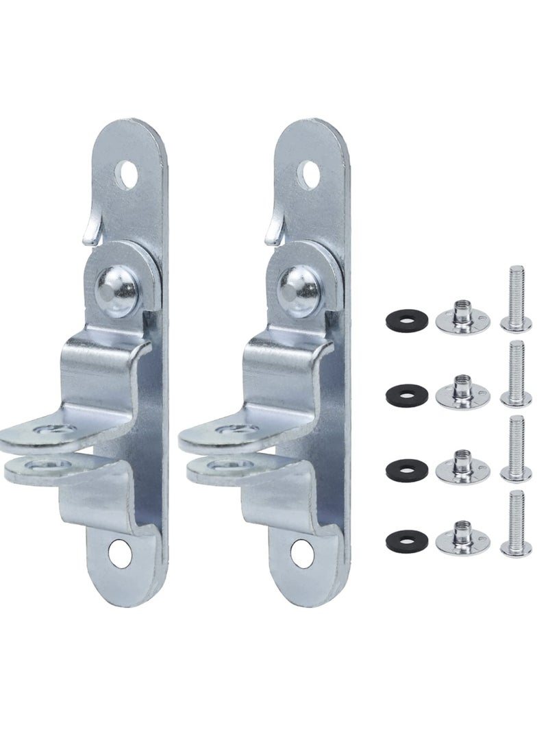 SYOSI Cargo Trailer Door Latch Hasp Keeper, for Ramp Padlock, Race Bar Lock Handle Enclosed Car Hauler, Enclosed Trailer Door Latch (Industrial Grade Steel, Comes with Screws and Waterproof Nuts)  - Image 1