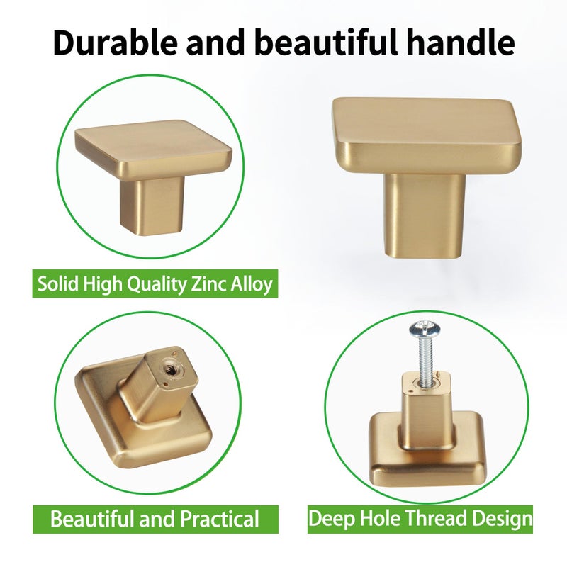 TUNNY 10 Pack Classic Cabinet Knob-Champagne Bronze Single Hole Furniture Hardware Knob for Kitchen Cabinet Bedroom Dresser Furniture Hardware Cabinet Pulls - Image 3