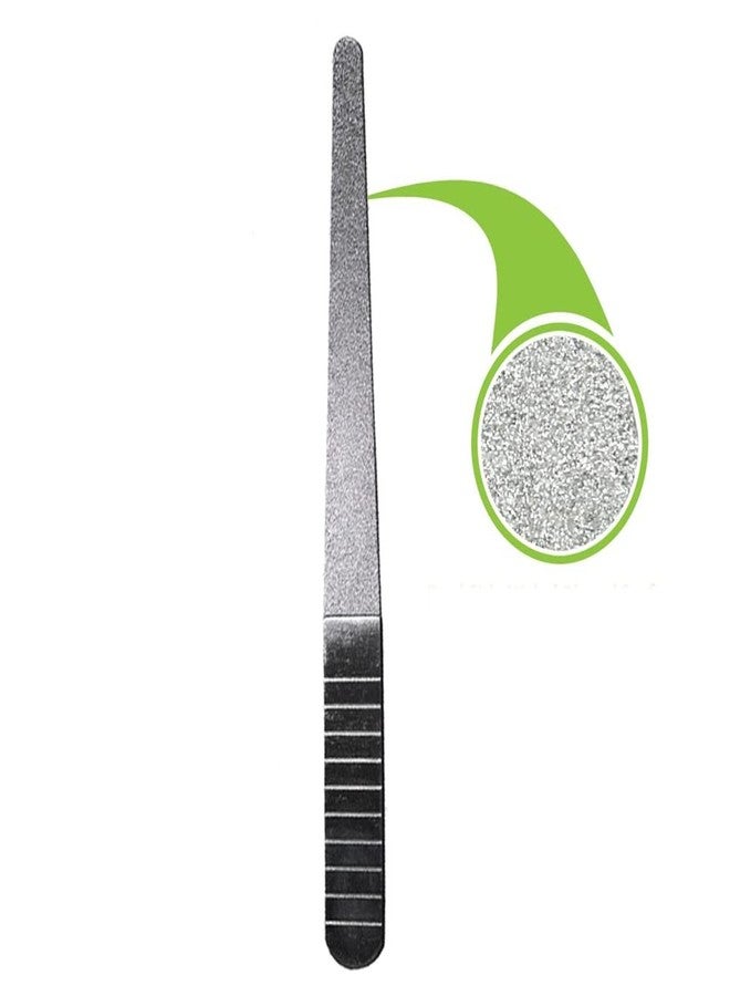 Tandem Metal Nail Filer Lux, Manicure Tool With Cuticle Remove - Designed to Achieve Strong, Elegant and Healthy Nails, Durable Stainless Steel - Silver (Set Of 1) - Image 4