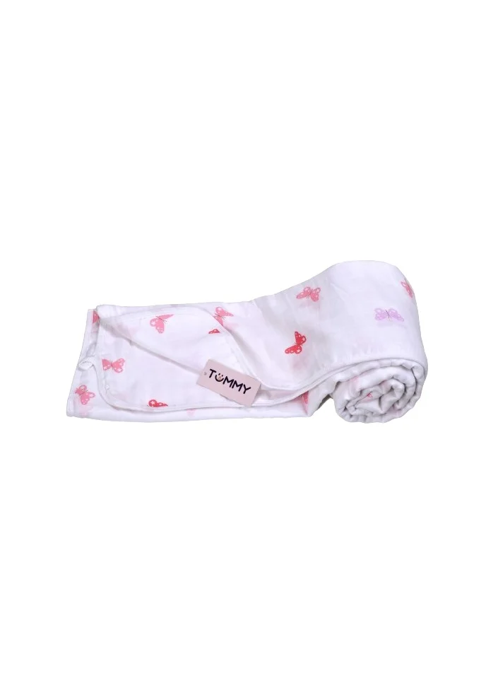 TUMMY Soft and Comfortable Muslin Baby Blanket