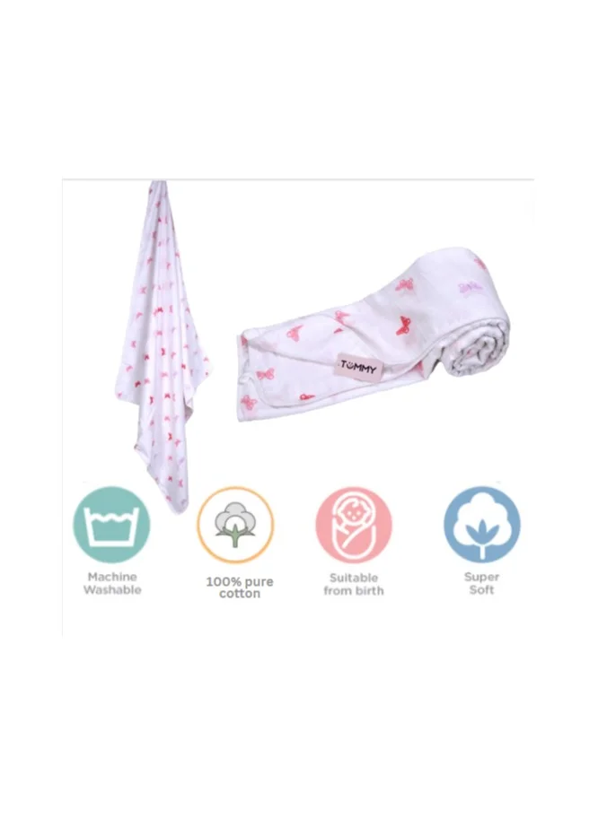 TUMMY Soft and Comfortable Muslin Baby Blanket