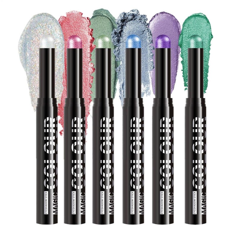 Eyeshadow Stick - Waterproof Long-Lasting Women Makeup,Shimmer Cream Eyeshadow | for Beauty Cosmetics Women Girls Wife Girlfriend Daily Routines Travel Holiday Christmas Home - Image 1
