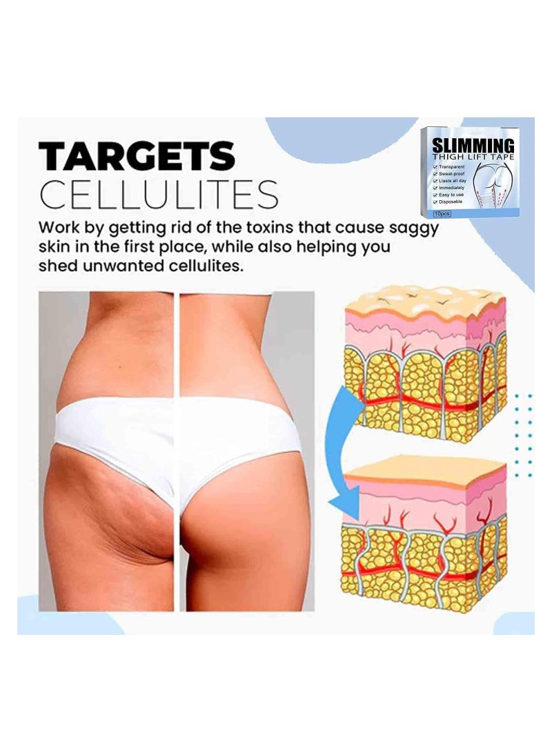 KASTWAVE FastLab Collagen Essence Firming Patch, 30 Pcs Contouring Shaping Firming Body Patch for Legs, Skinnier Anticellulite & Tightening Thigh Patch, for All Skin Type - Image 2